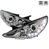 Spec-D Tuning 11-Up Hyundai Sonata Projector Headlight Chrome Housing 2LHP-SON11-TM